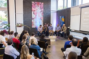 event photography for workbar speaker series
