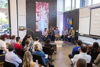 event photography for workbar speaker series