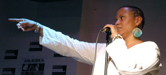 Event photos of OUTSPOKEN 2011: Queer Women of Color & Trans POC spoken-word and live music showcase